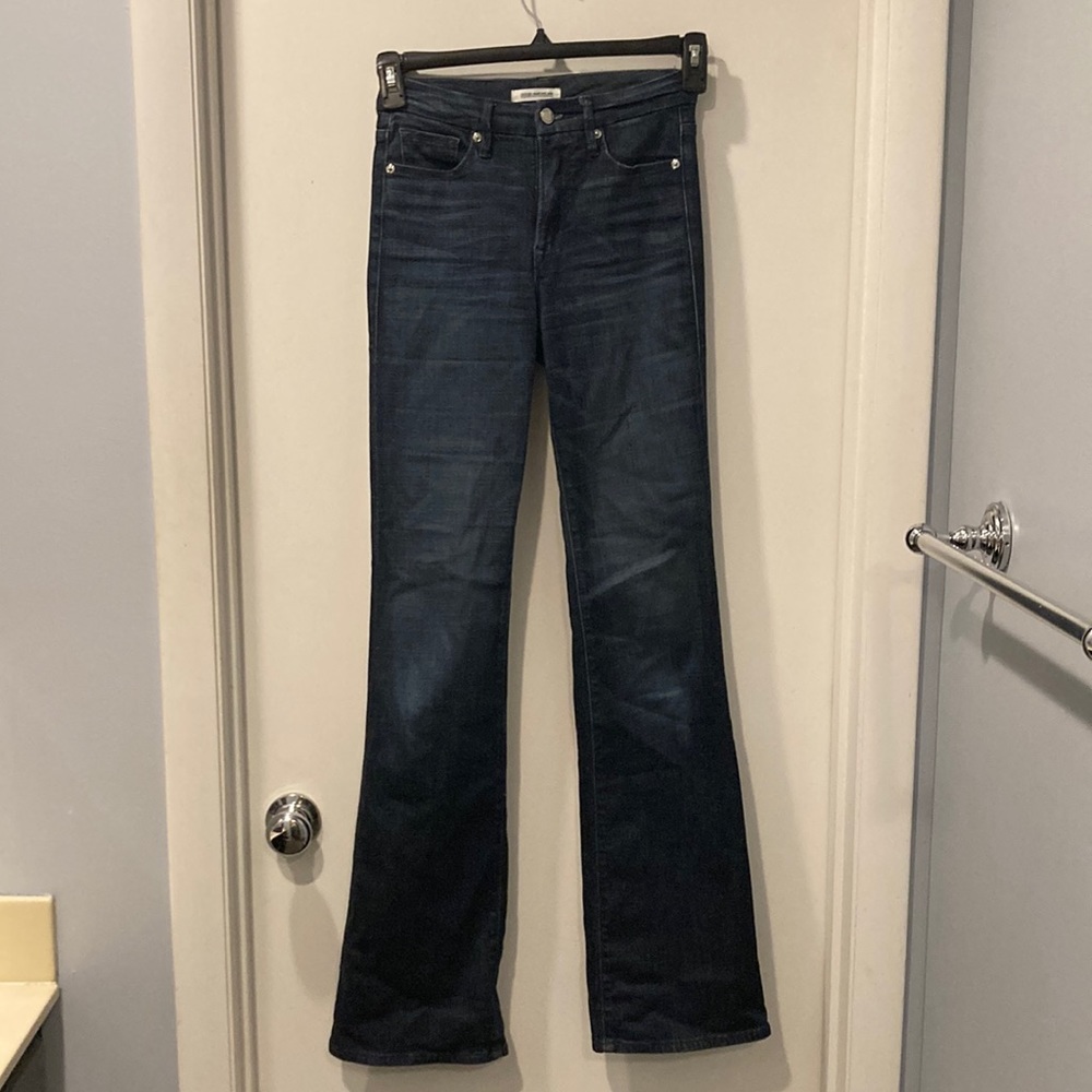 Good American Good Flares EUC Dark wash